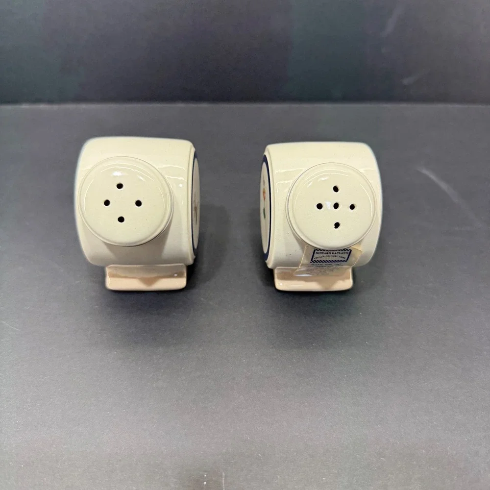 Howard Kaplan French Country Store Clementine Salt and Pepper Shaker Set Ceramic
